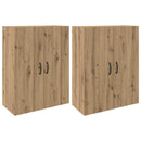vidaXL Fali szekrény 2 pcs Artisan tölgy 69,5 x 34 x 90 cm Faanyag
