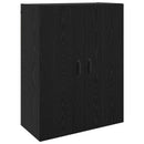 vidaXL Fali szekrény 2 pcs Fekete tölgy 69,5 x 34 x 90 cm Faanyag