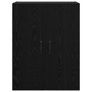 vidaXL Fali Szekrények 2 pcs Musta tammi 69,5 x 34 x 90 cm Faanyag