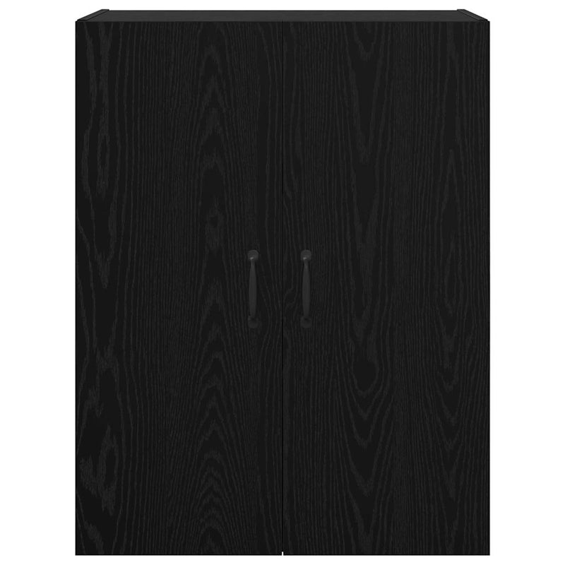 vidaXL Fali Szekrények 2 pcs Musta tammi 69,5 x 34 x 90 cm Faanyag