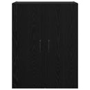 vidaXL Fali szekrény 2 pcs Fekete tölgy 69,5 x 34 x 90 cm Faanyag