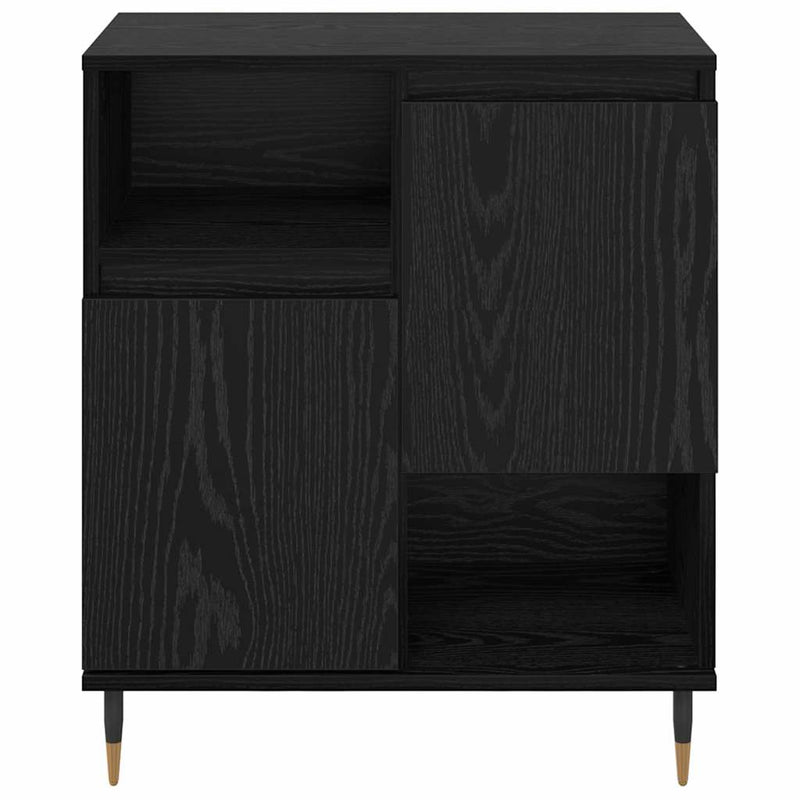 vidaXL Oldalszekrények 2 pcs Musta tammi 120 x 35 x 70 cm Faanyag