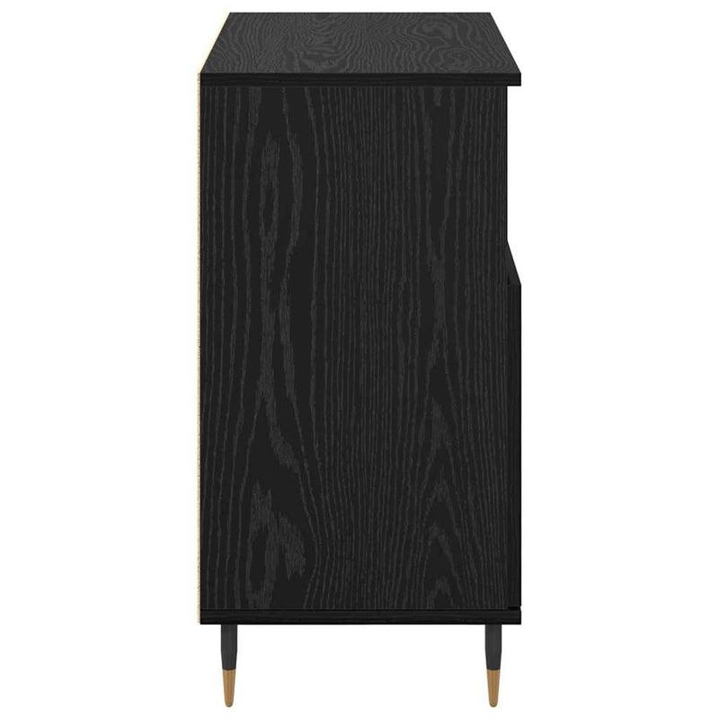 vidaXL Oldalszekrények 2 pcs Musta tammi 120 x 35 x 70 cm Faanyag