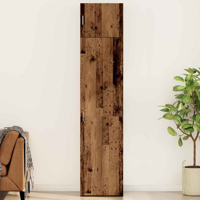 vidaXL Tárolószekrény Régi fa 50 x 41 x 225 cm Faanyag