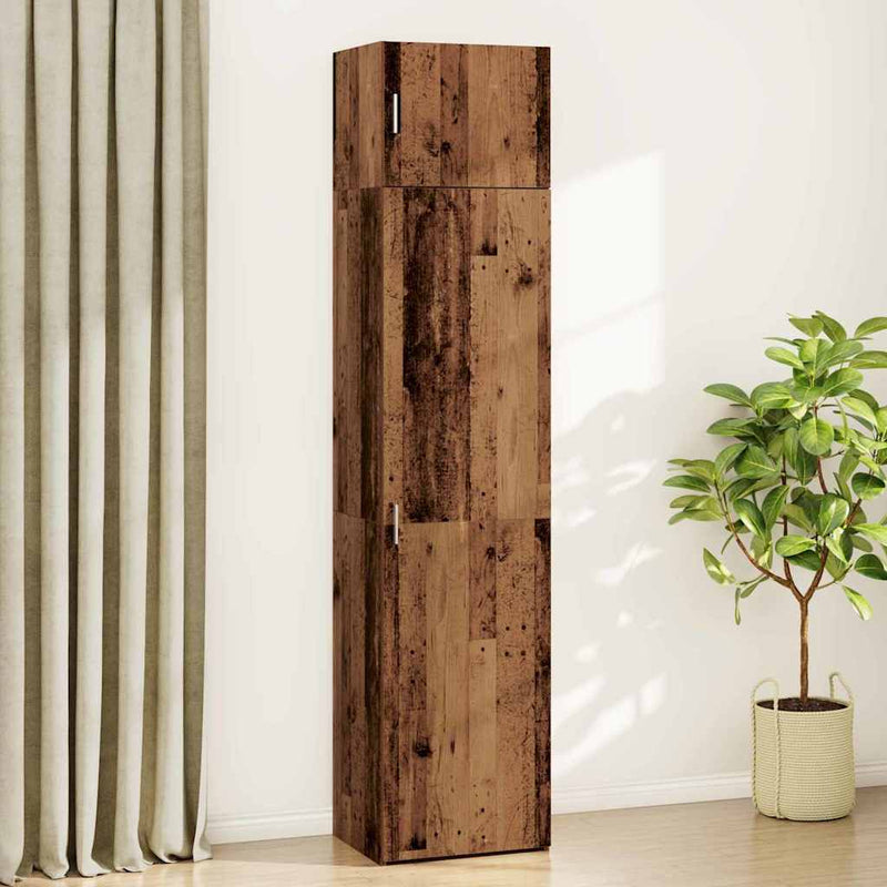 vidaXL Tárolószekrény Régi fa 50 x 41 x 225 cm Faanyag