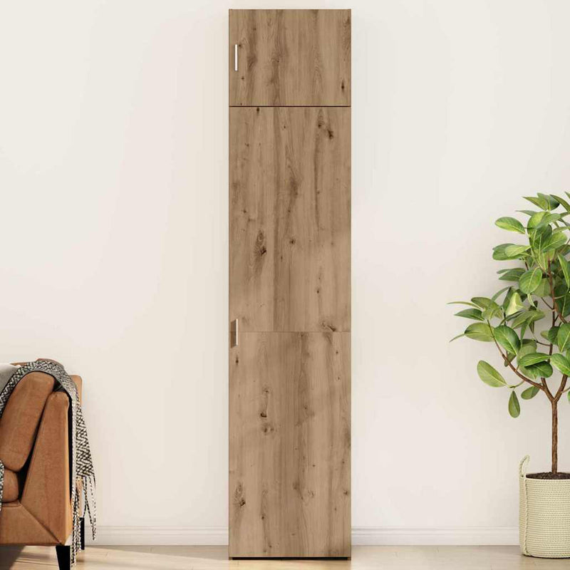 vidaXL Tárolószekrény kézműves tölgy 50 x 41 x 225 cm Faanyag