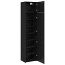 vidaXL Széf 2 pcs Fekete tölgy 50 x 41 x 225 cm