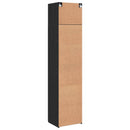 vidaXL Széf 2 pcs Fekete tölgy 50 x 41 x 225 cm