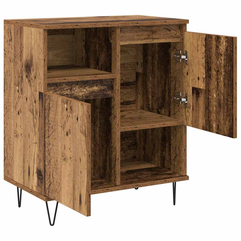 vidaXL Oldalszekrények 3 pcs Régi fa 180 x 35 x 70 cm Faanyag