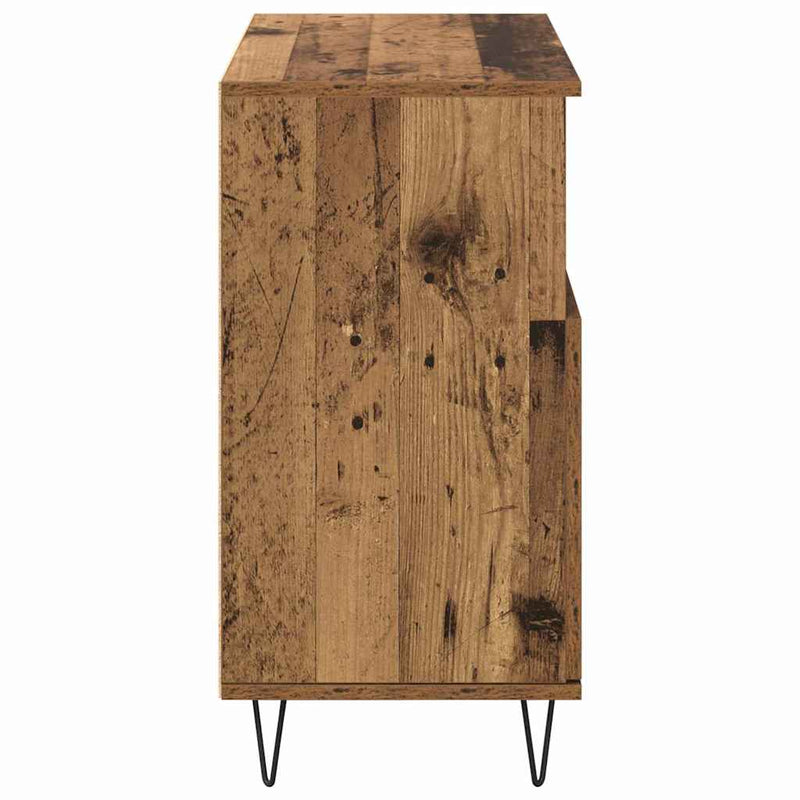vidaXL Oldalszekrények 3 pcs Régi fa 180 x 35 x 70 cm Faanyag