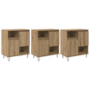 vidaXL Széf 3 pcs Artisan tölgy 60 x 35 x 70 cm