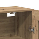 vidaXL Fali Szekrények 2 db Artisan tölgy és Fekete 69,5 x 34 x 90 cm