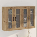 vidaXL Fali Szekrények 2 db Artisan tölgy és Fekete 69,5 x 34 x 90 cm