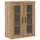 vidaXL Fali Szekrények 2 db Artisan tölgy és Fekete 69,5 x 34 x 90 cm