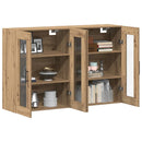 vidaXL Fali Szekrények 2 db Artisan tölgy és Fekete 69,5 x 34 x 90 cm