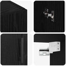 vidaXL Fali Szekrények 2 pcs Musta tammi 69,5 x 34 x 90 cm Faanyag