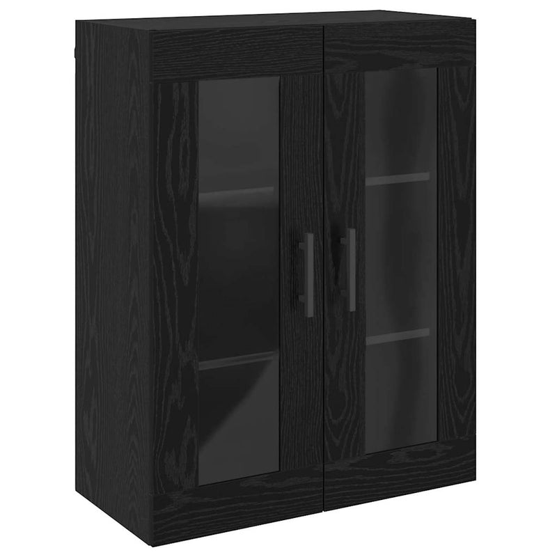 vidaXL Fali Szekrények 2 pcs Musta tammi 69.5 x 34 x 90 cm Faanyag