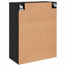 vidaXL Fali Szekrények 2 pcs Musta tammi 69,5 x 34 x 90 cm Faanyag