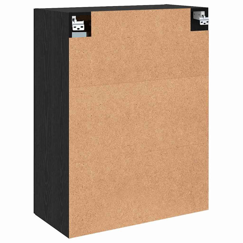 vidaXL Fali Szekrények 2 pcs Musta tammi 69.5 x 34 x 90 cm Faanyag