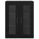 vidaXL Fali Szekrények 2 pcs Musta tammi 69,5 x 34 x 90 cm Faanyag