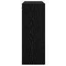 vidaXL Fali Szekrények 2 pcs Musta tammi 69,5 x 34 x 90 cm Faanyag