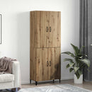 vidaXL Magasfiú 2 pcs Artisan tölgy 69,5 x 34 x 180 cm Faanyag
