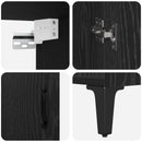 vidaXL Magasfiú 2 pcs Fekete tölgy Faanyag