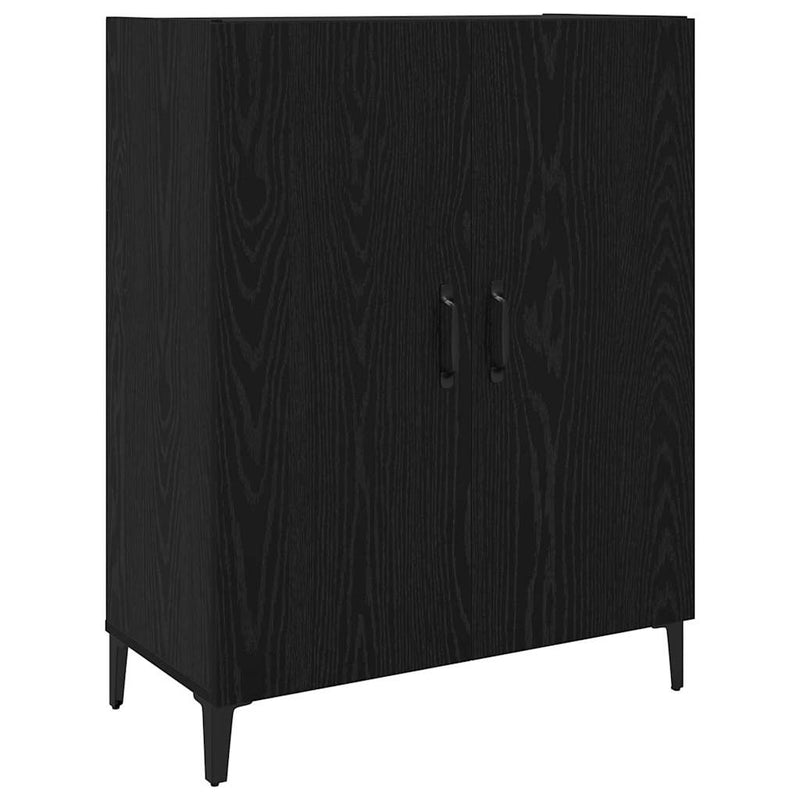 vidaXL Magasfiú 2 pcs Musta tammi 69.5 x 34 x 180 cm Faanyag