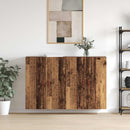 vidaXL Fali szekrény 2 pcs Öreg fa 69,5 x 34 x 90 cm Faanyag