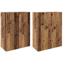 vidaXL Fali szekrény 2 pcs Öreg fa 69,5 x 34 x 90 cm Faanyag