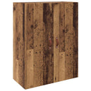 vidaXL Fali szekrény 2 pcs Öreg fa 69,5 x 34 x 90 cm Faanyag