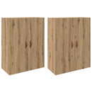 vidaXL Fali szekrény 2 pcs Artisan tölgy 69,5 x 34 x 90 cm Faanyag