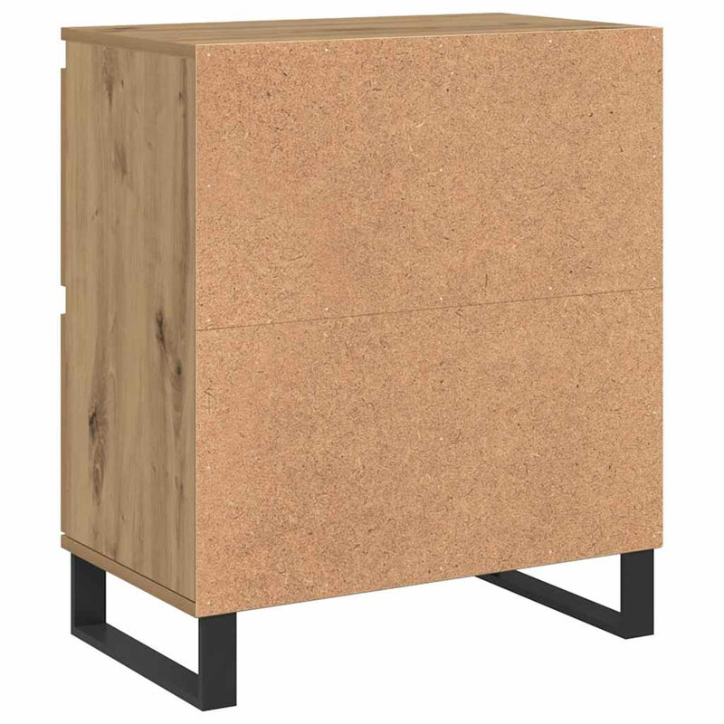 vidaXL Oldalszekrények 3 pcs kézműves tölgy 180 x 35 x 70 cm Faanyag