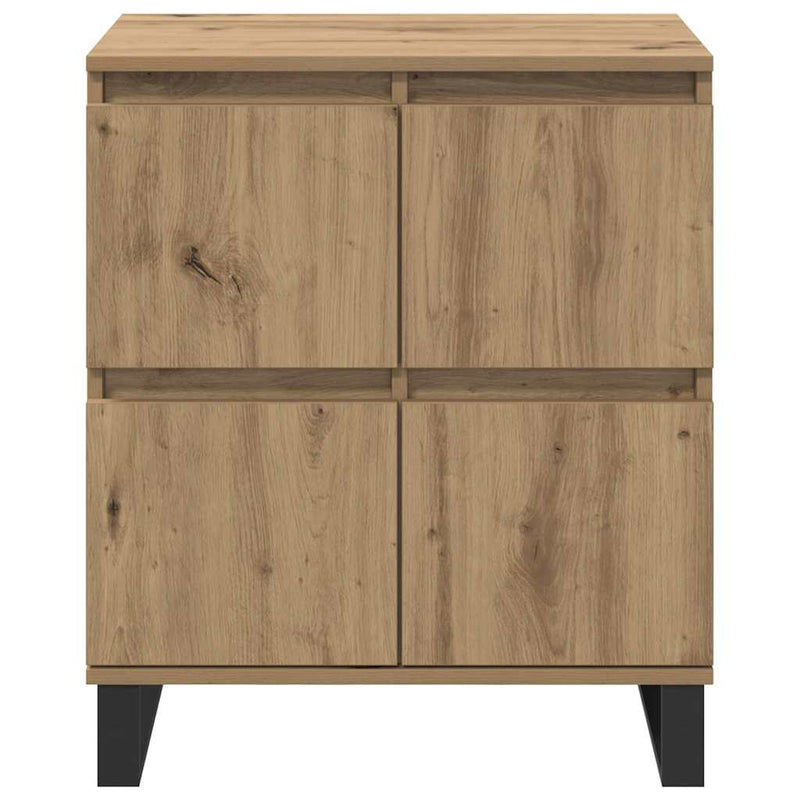 vidaXL Oldalszekrények 3 pcs kézműves tölgy 180 x 35 x 70 cm Faanyag