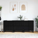 vidaXL Széf 3 pcs Fekete tölgy 60 x 35 x 70 cm