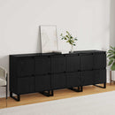 vidaXL Széf 3 pcs Fekete tölgy 60 x 35 x 70 cm