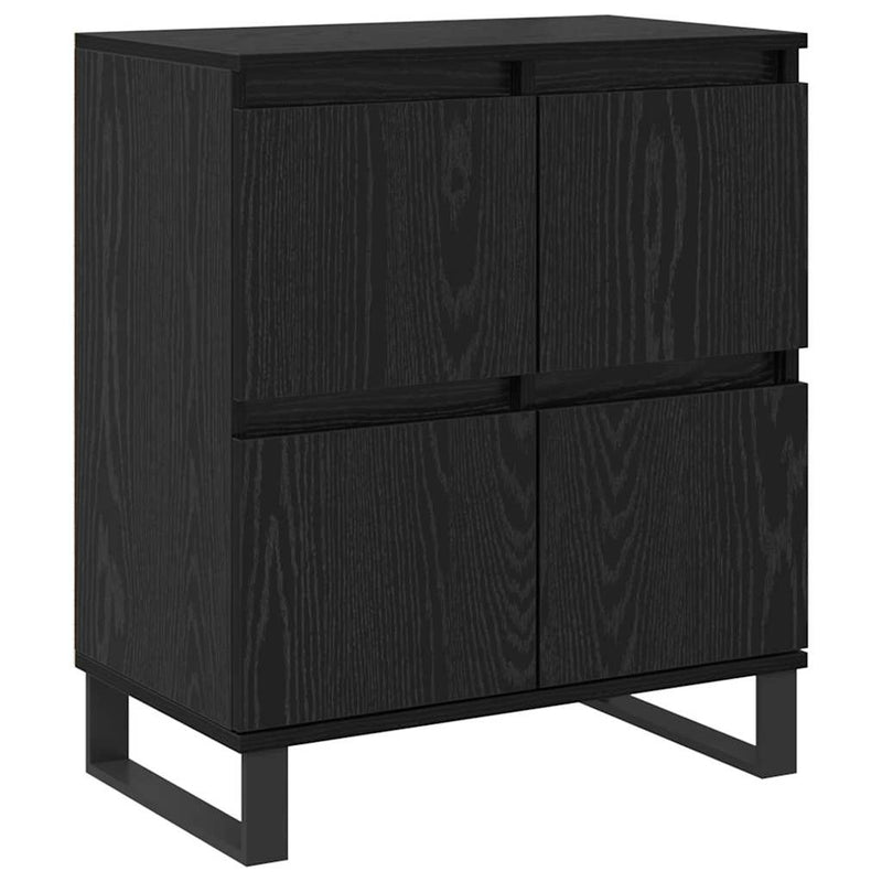 vidaXL Oldalszekrények 3 pcs Musta tammi 180 x 35 x 70 cm Faanyag
