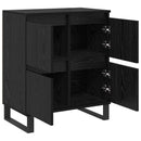 vidaXL Széf 3 pcs Fekete tölgy 60 x 35 x 70 cm