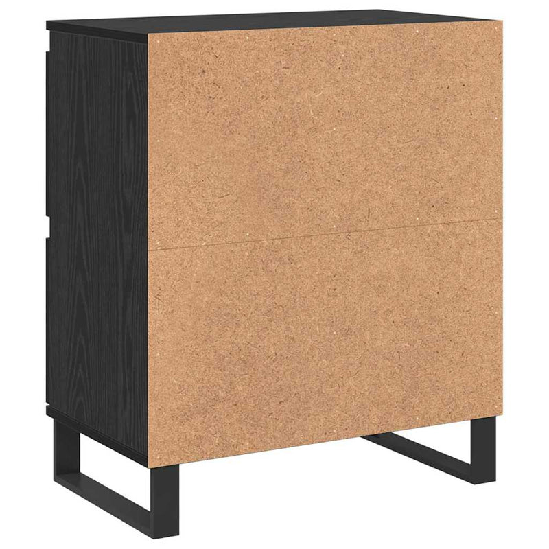 vidaXL Oldalszekrények 3 pcs Musta tammi 180 x 35 x 70 cm Faanyag