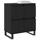 vidaXL Oldalszekrények 3 pcs Musta tammi 180 x 35 x 70 cm Faanyag