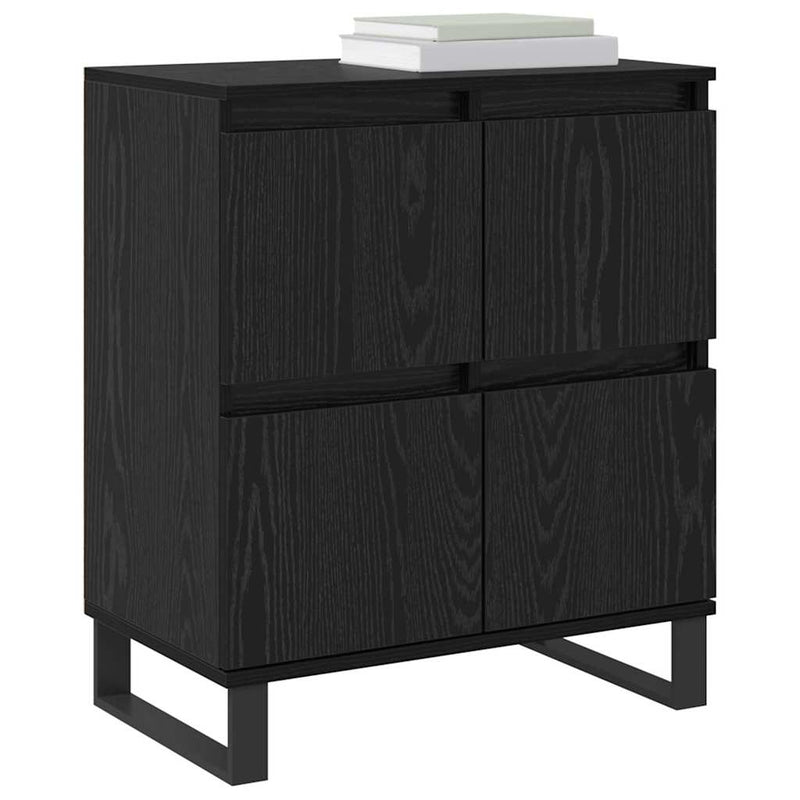 vidaXL Oldalszekrények 3 pcs Musta tammi 180 x 35 x 70 cm Faanyag