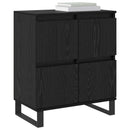 vidaXL Széf 3 pcs Fekete tölgy 60 x 35 x 70 cm