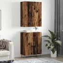 vidaXL Magasfiú Falra szerelhető Régi fa 69,5 x 34 x 180 cm Faanyag