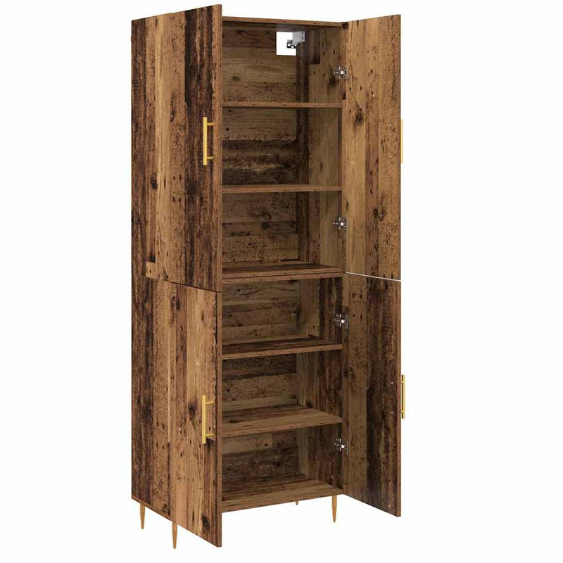 vidaXL Magasfiú Régi fa 69.5 x 34 x 180 cm Faanyag