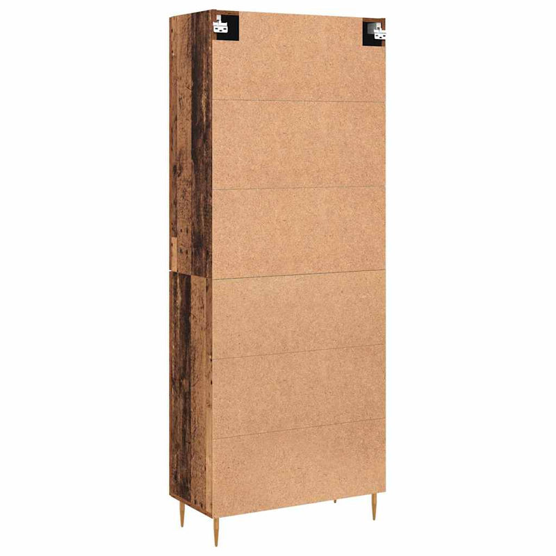 vidaXL Magasfiú Régi fa 69.5 x 34 x 180 cm Faanyag