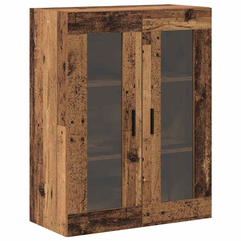 vidaXL Fali Szekrények 2 pcs Régi fa 69.5 x 34 x 90 cm