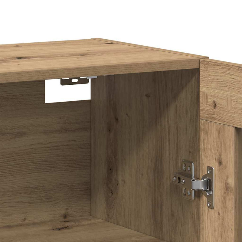 vidaXL Fali Szekrények 2 pcs kézműves tölgy 69,5 x 34 x 90 cm Faanyag