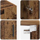 vidaXL Fali Szekrények 2 pcs Régi fa 69,5 x 34 x 90 cm Faanyag