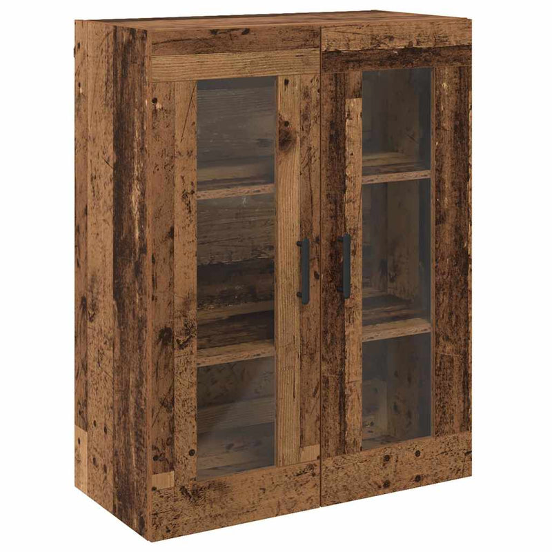 vidaXL Fali Szekrények 2 pcs Régi fa 69.5 x 34 x 90 cm Faanyag