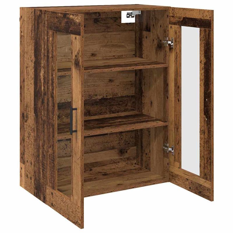 vidaXL Fali Szekrények 2 pcs Régi fa 69.5 x 34 x 90 cm Faanyag